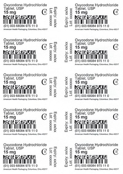 15 mg Oxycodone HCl Tablet Blister